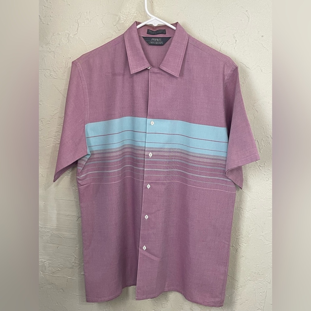 Van Heusen Purple and Blue Striped Shirt